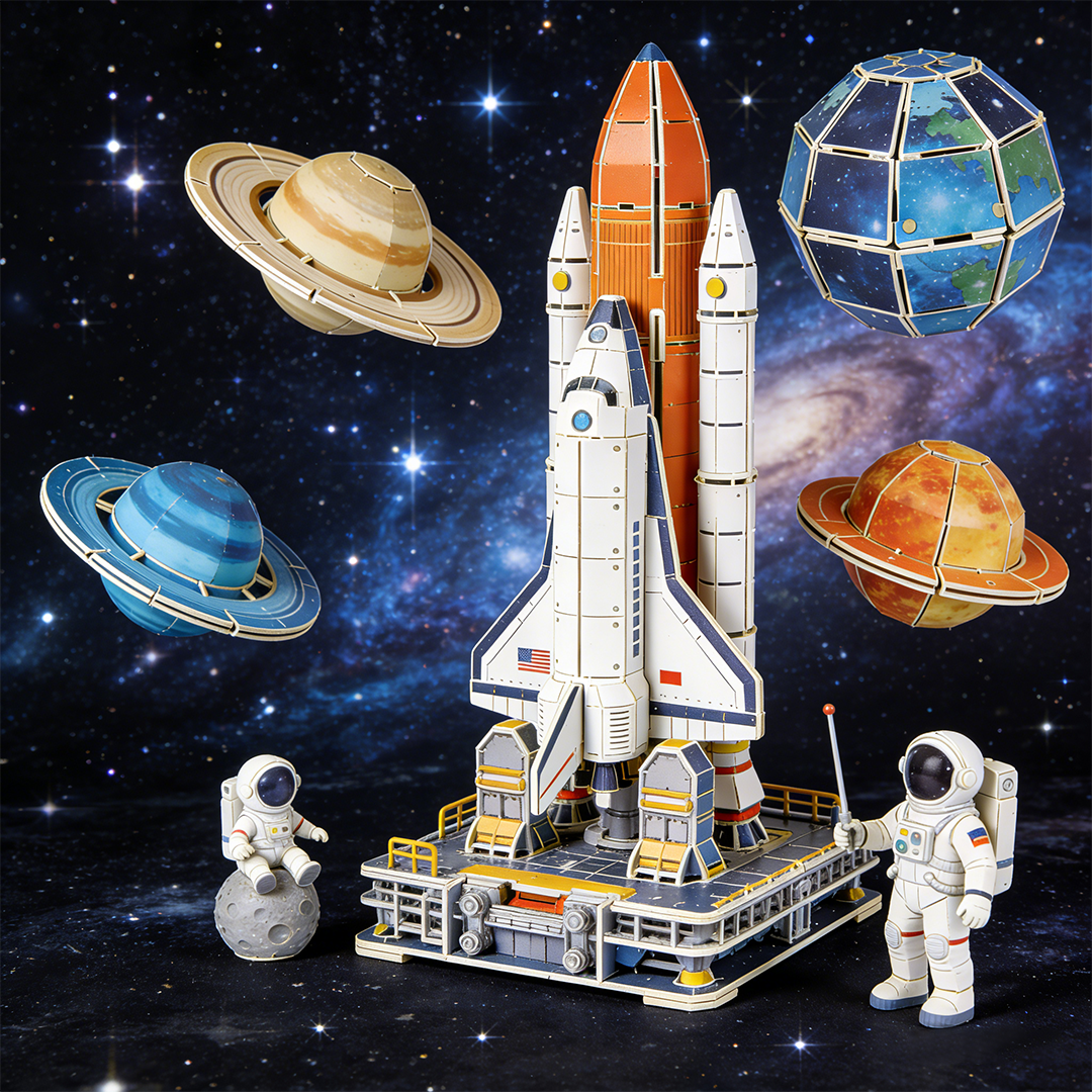 Space Exploration Set - Space Shuttle, Planets & Astronauts 🚀🪐