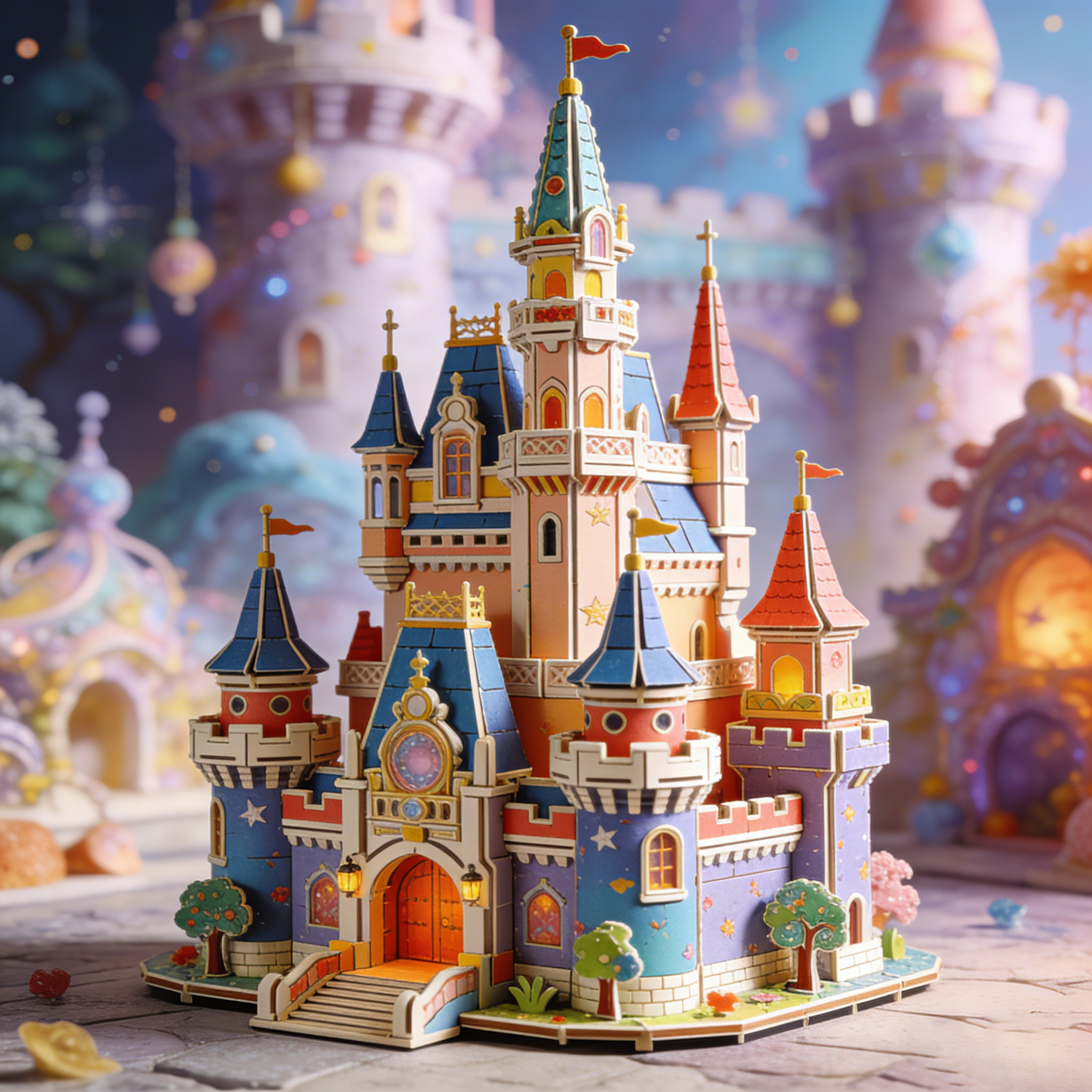 Fantasy Magic Castle - Enchanting Castle with Colorful Details 🏰