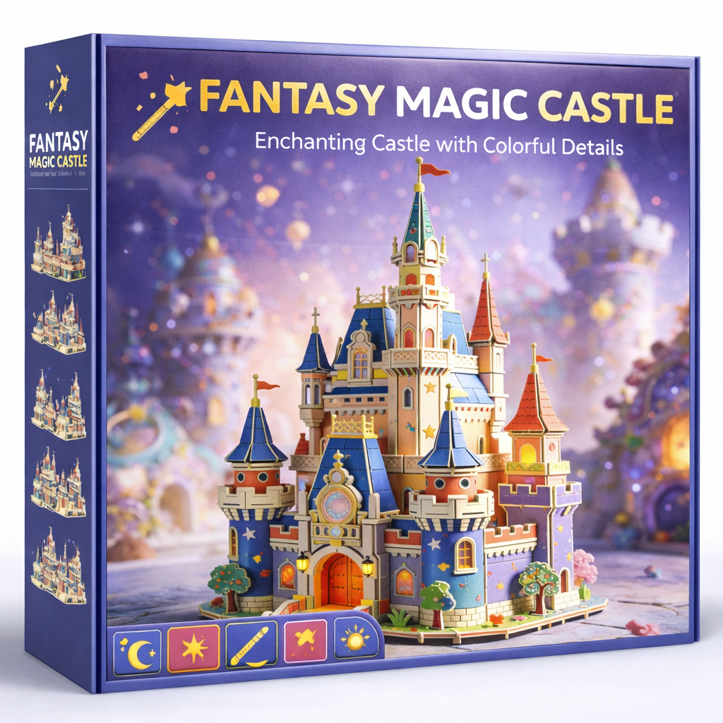 Fantasy Magic Castle - Enchanting Castle with Colorful Details 🏰